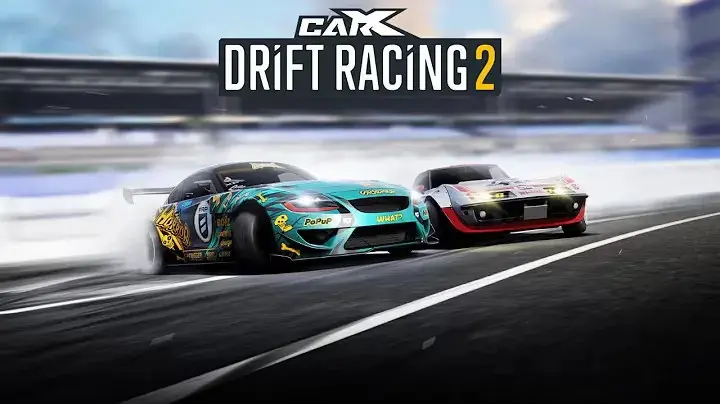 CarX Street vs CarX Drift Racing 2 2 CarX Drift Racing 2 cover image with cars drifting, highlighting its advanced mechanics in the CarX Street vs CarX Drift Racing 2 debate